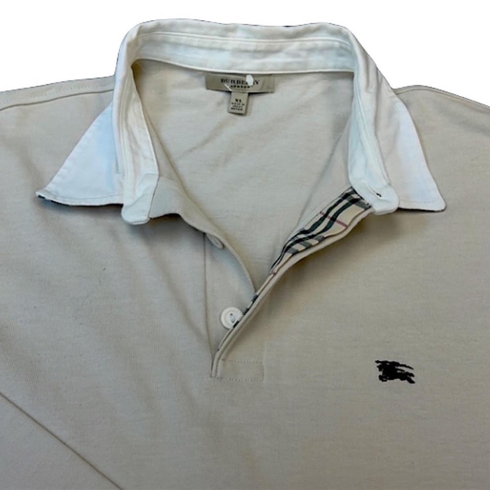 Burberry Long Sleeve Polo Trim Fit